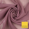 MAUVE Premium Plain Dyed Chiffon Fine Soft Georgette Sheer Dress Fabric 8343