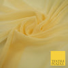 PEACH MELBA GOLD  Premium Plain Dyed Chiffon Fine Soft Georgette Sheer Dress Fabric 8279