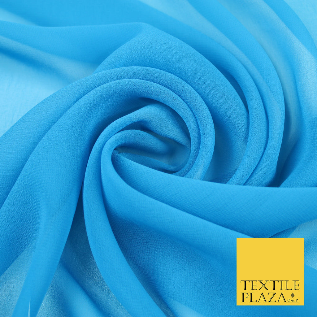 STEEL BLUE Premium Plain Dyed Chiffon Fine Soft Georgette Sheer Dress O & P Birmingham STEEL BLUE Premium Plain Dyed Chiffon Fine Soft Georgette Sheer Dress O & P Birmingham