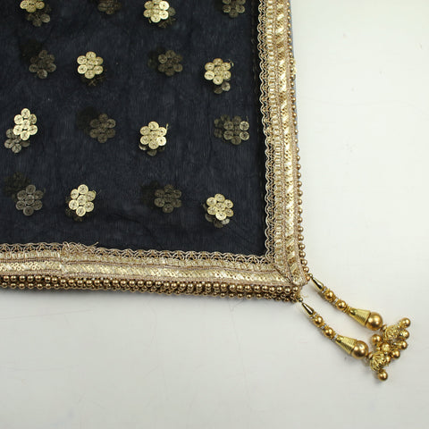 THE DONNA DUPATTA - BLACK