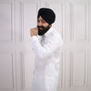 4 COLOURS - Mens Tab Kurta Pajama Cotton Indian Punjabi Asian Shirt Jago Sangeet