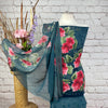 Floral Crepe Print Suit (A62)