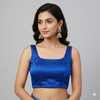 ROYAL BLUE | SATIN |BLOUSE