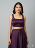 PURPLE | SATIN | BLOUSE