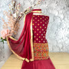 Unstitched Soft Polyester Crepe Suit