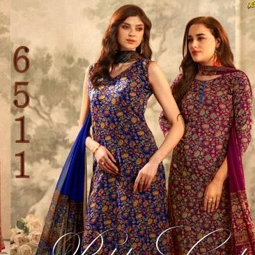 Designer Vaishali Floral Crepe Print Suit