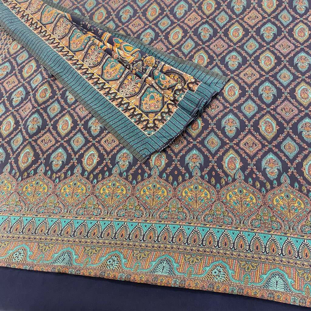 Designer Self Print Alpine Floral Garam Suit