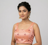 PEACH | BROCADE | BLOUSE