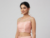 ROSA | ROSE PINK EMBROIDERED NET BLOUSE