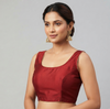 ALIA | MAROON TAFFETA SILK | BLOUSE