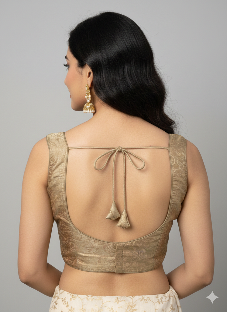 ANTIQUE GOLD | PURE SILK | BLOUSE