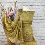 Unstitched Soft Chinnon Silk Suit (A29)