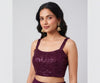 SIENNA | WINE SEQUIN BLOUSE