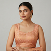 PEACH | BANARASI | BLOUSE
