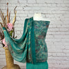 Abstract Crepe Print Suit