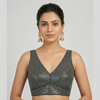 BLACK|SILVER | SEQUIN | BLOUSE