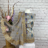 Faux Soft Silk Embroidered Suit (A32)
