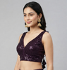 SIENNA | PLUM SEQUIN BLOUSE