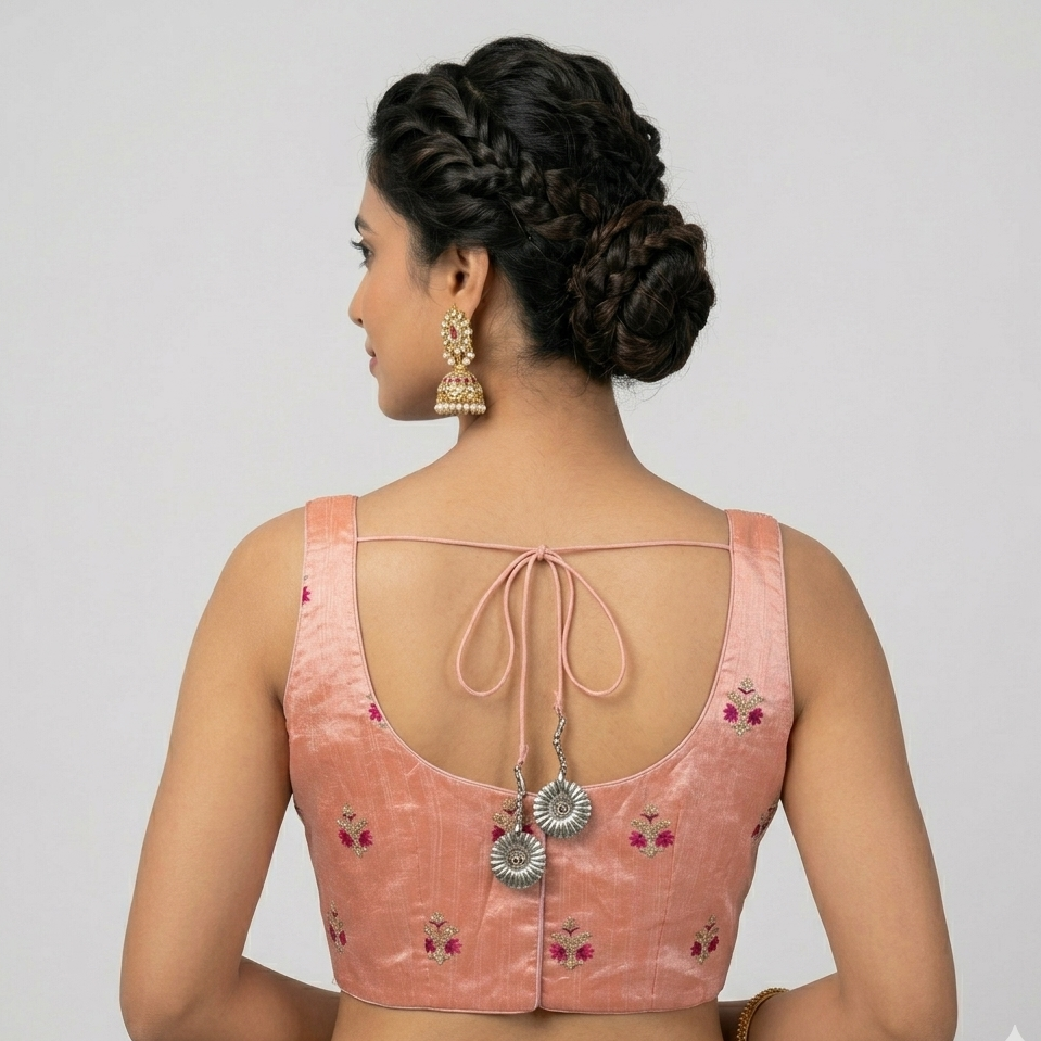 PEACH | BROCADE | BLOUSE