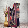 Designer Self Print Abstract Garam Suit (V12)