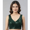 GREEN | SEQUIN BLOUSE