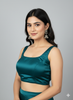GREEN | SATIN | BLOUSE