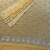 Unstitched Soft Faux Lattice Embroidered Shimmer Organza Silk Suit (D15)