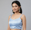 NORA | BABY BLUE SATIN | BLOUSE