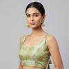 APPLE GREEN | BANARASI | BLOUSE