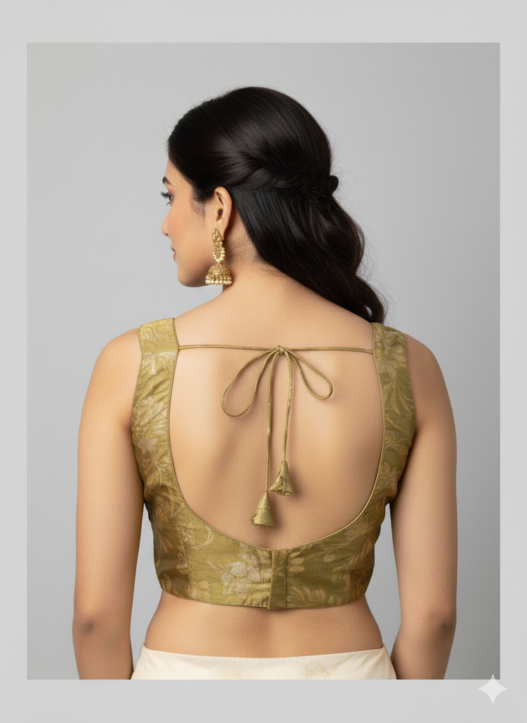 OLIVE GOLD | PURE SILK | BLOUSE