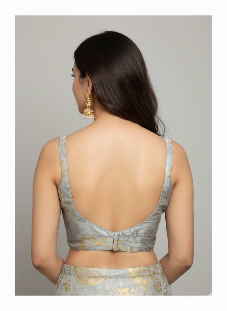 GREY | PURE SILK | BLOUSE