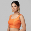 ALIA | ORANGE TAFFETA SILK | BLOUSE