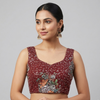 DEEP BURGUNDY | GEORGETTE | BLOUSE