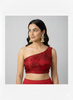 AVAANI | RED BROCADE BLOUSE