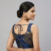 NAVY BLUE | BROCADE | BLOUSE