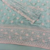 Unstitched Soft Faux Organza Suit