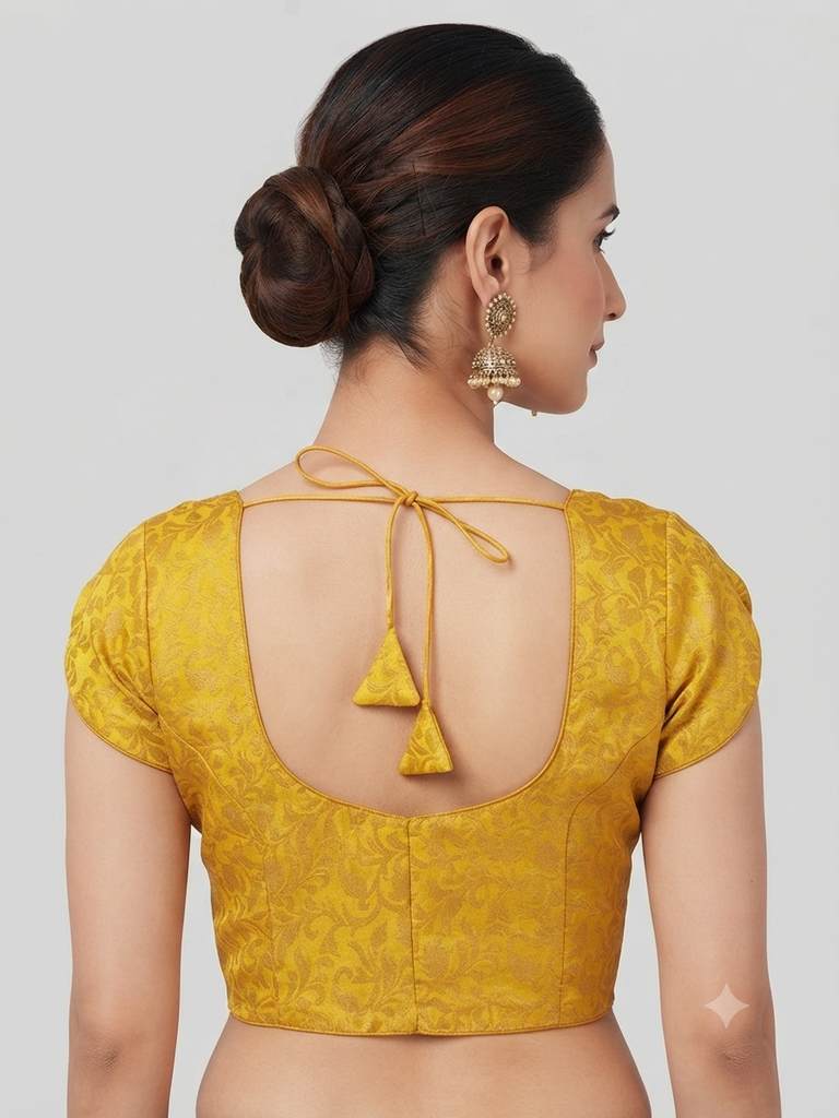 IVY | Yellow | Banarsi Blouse