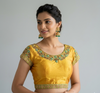 YELLOW | TAFFETA SILK| BLOUSE