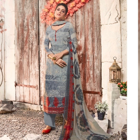 Designer Vaishali Floral Crepe Print Suit