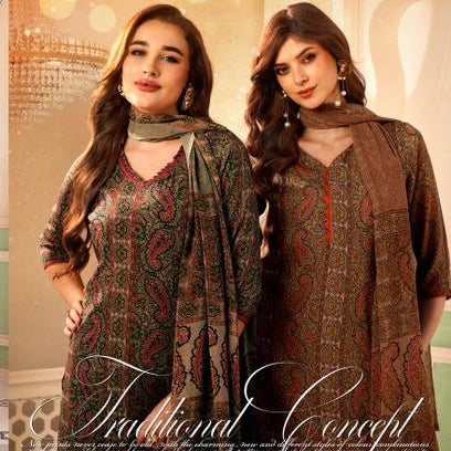 Designer Vaishali Floral Crepe Print Suit