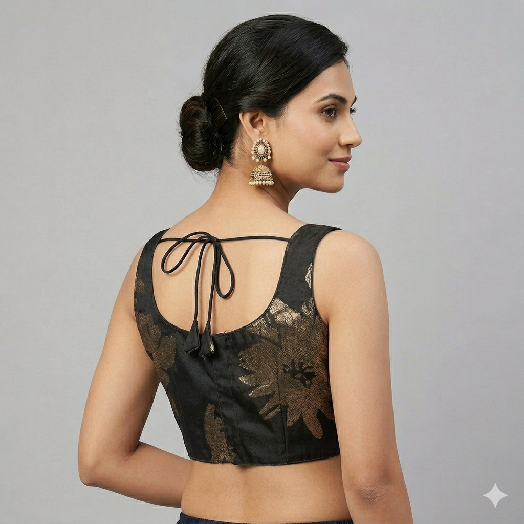 BLACK | BROCADE | BLOUSE