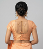 PEACH | FAUX RAW SILK | BLOUSE