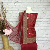 Unstitched Soft Chandheri Faux Silk Suit (D13)