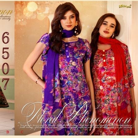 Designer Vaishali Floral Crepe Print Suit