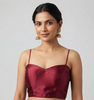 MAROON | TAFFETA SILK| BLOUSE