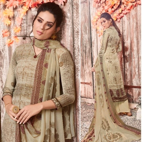 Designer Vaishali Floral Crepe Print Suit