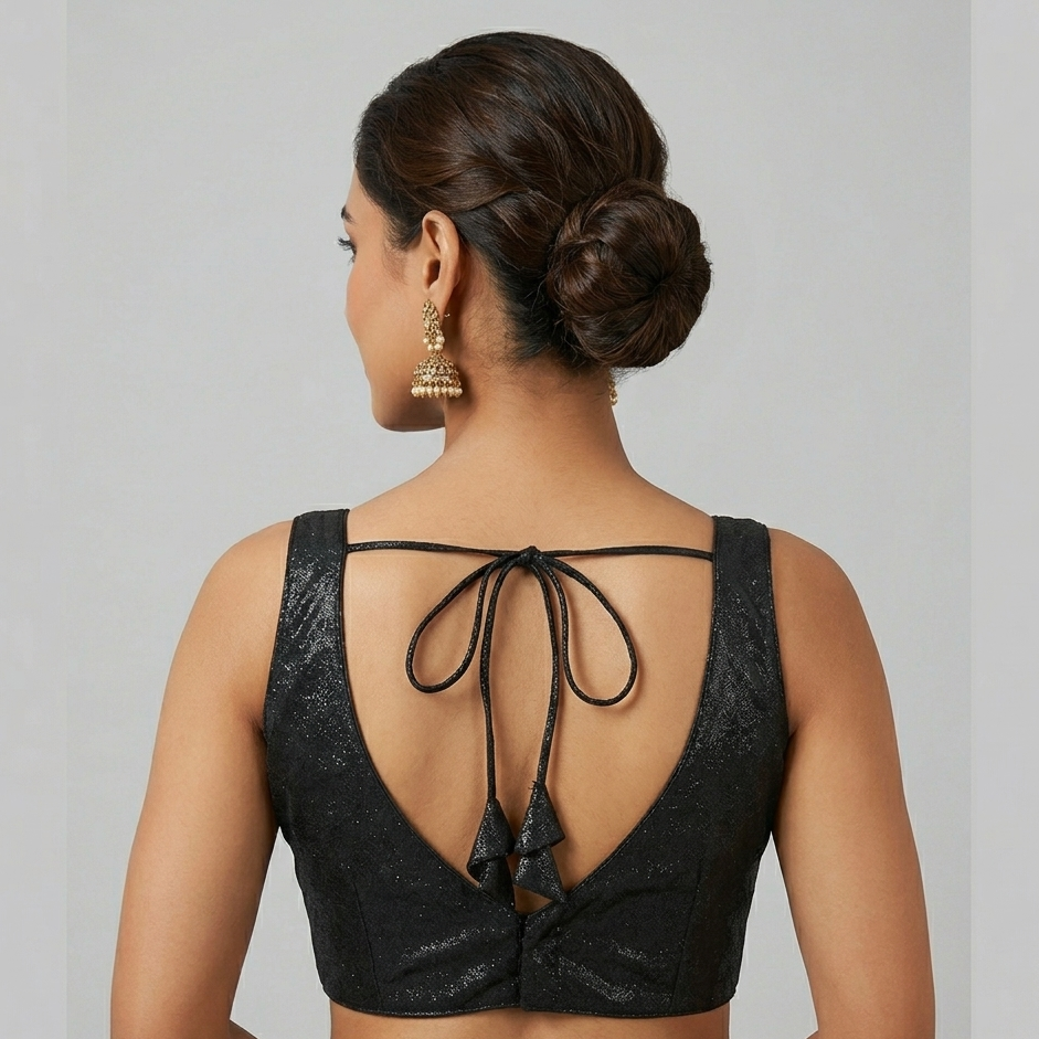 BLACK  | SHIMMER  | BLOUSE