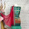 Unstitched Soft Faux Benarsi Silk Suit