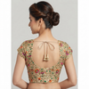 GOLD MULTICOLOURED | FAUX RAW SILK | BLOUSE