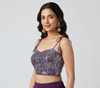 PLUM WITH SILVER | SEQUIN | BLOUSE